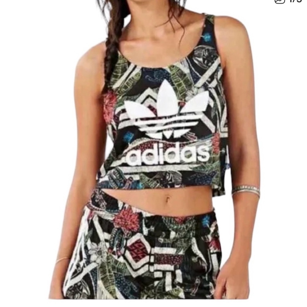 Adidas x Farm Rio Cropped Tank Set size  small